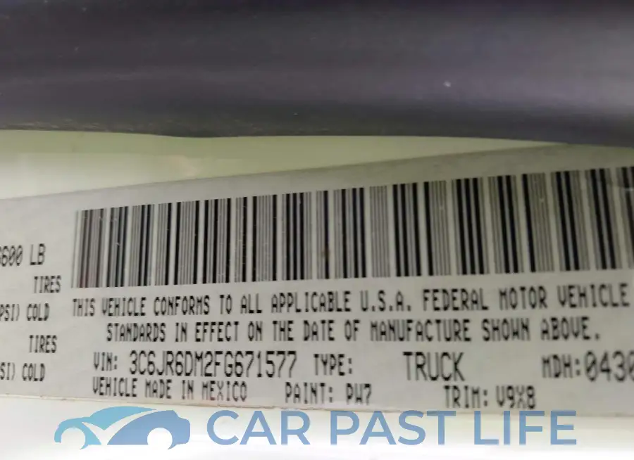 3C6JR6DM2FG671577# 9