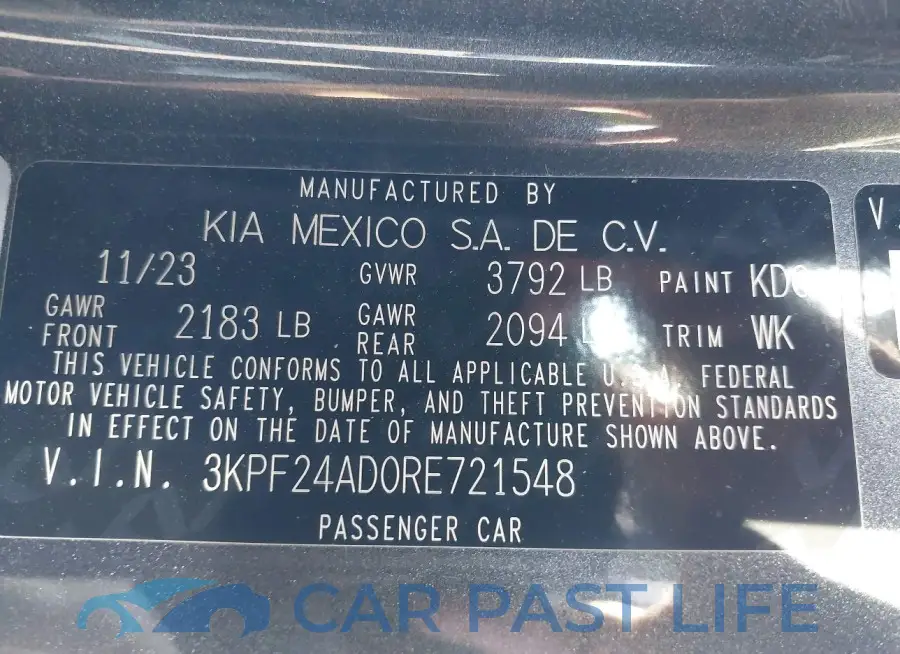 3KPF24AD0RE721548# 9