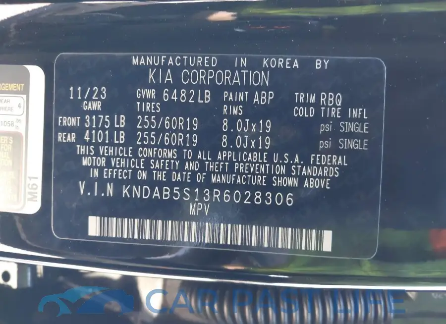 KNDAB5S13R6028306# 9