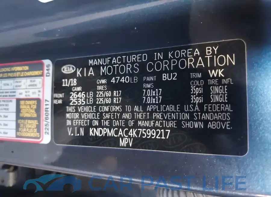 KNDPMCAC4K7599217# 9