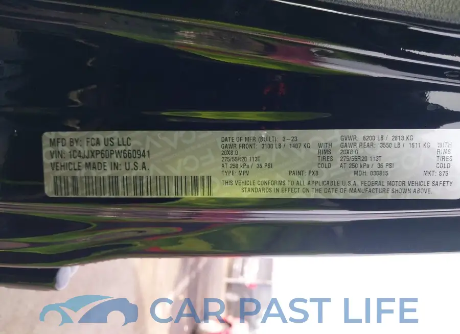 1C4JJXP60PW660941# 9