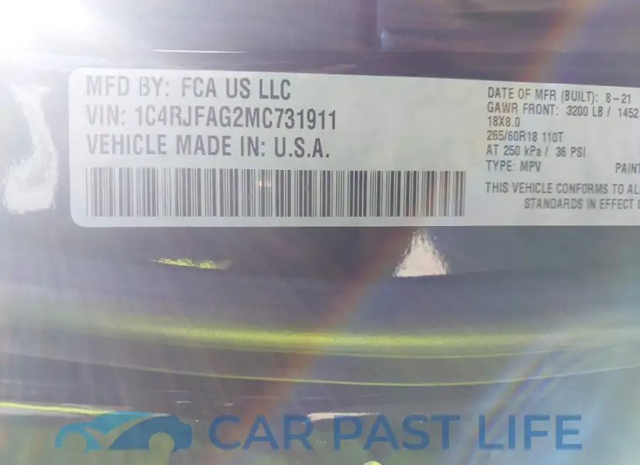 1C4RJFAG2MC731911# 9