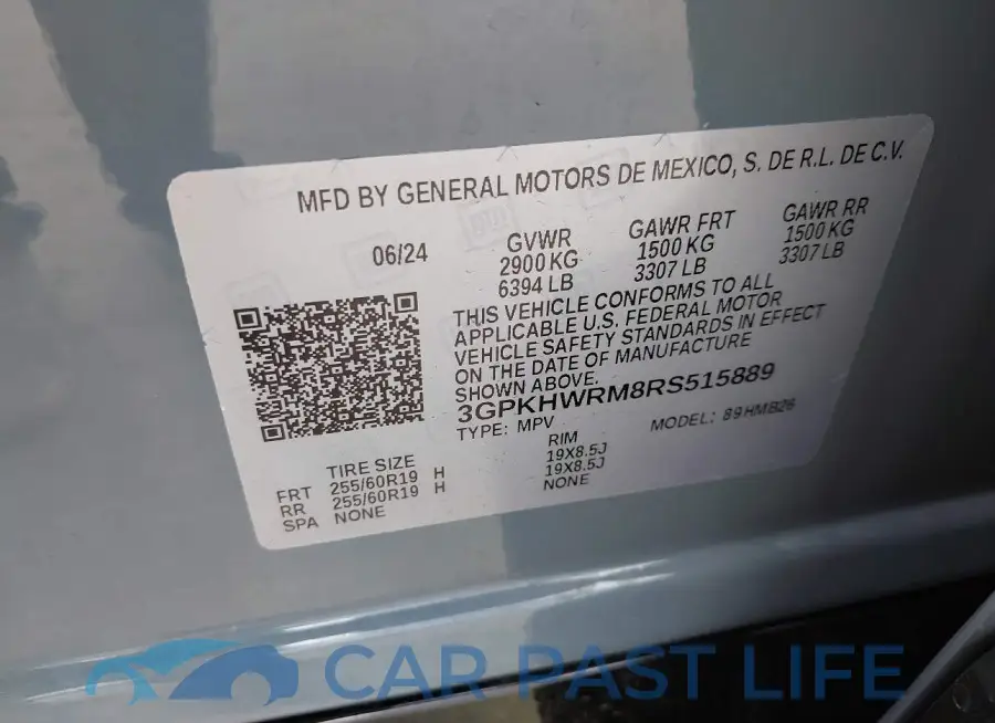 3GPKHWRM8RS515889# 9