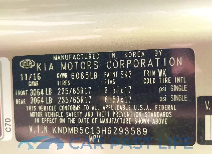 KNDMB5C13H6293589# 9