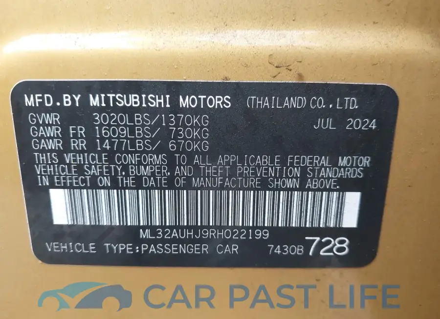 ML32AUHJ9RH022199# 9