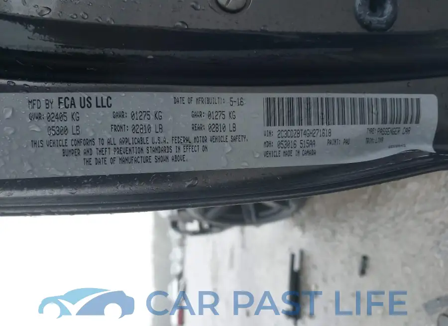 2C3CDZBT4GH271618# 9