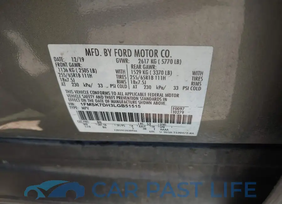 1FMSK7DH3LGB51515# 9