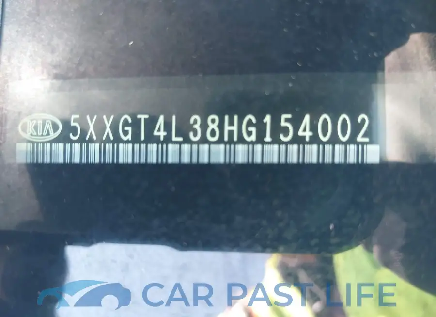 5XXGT4L38HG154002# 9