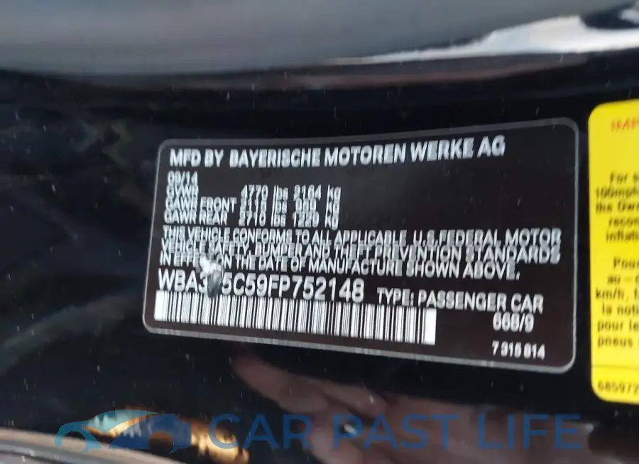 WBA3V5C59FP752148# 9