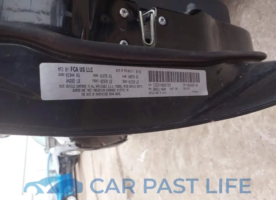 1C3CDFFAXGD817357# 9