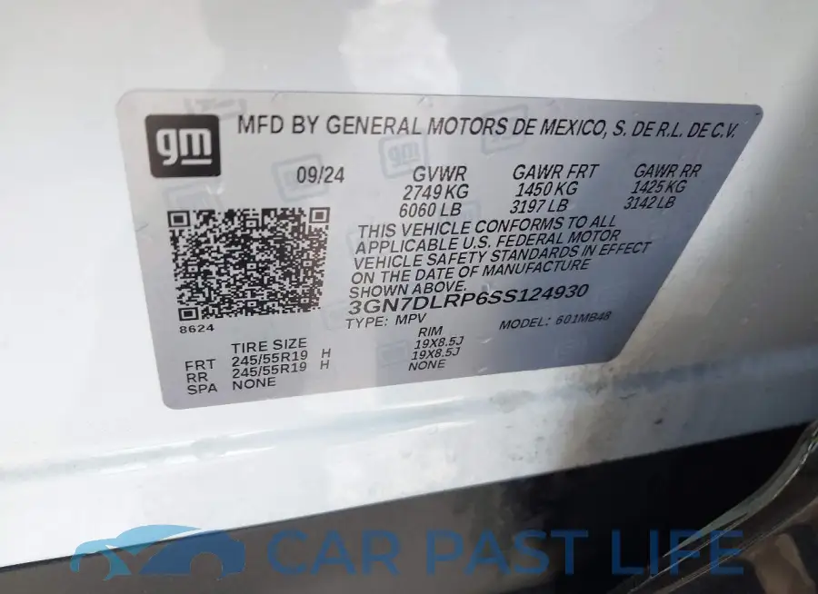 3GN7DLRP6SS124930# 9
