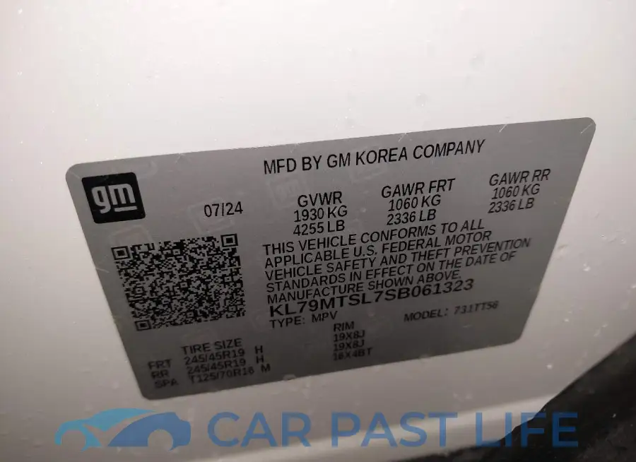 KL79MTSL7SB061323# 9
