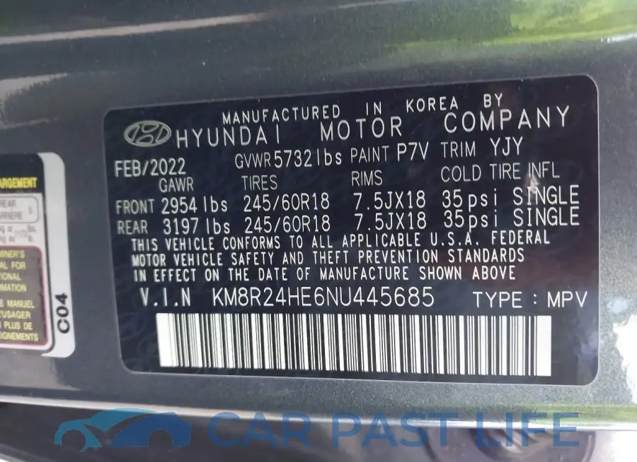 KM8R24HE6NU445685# 9