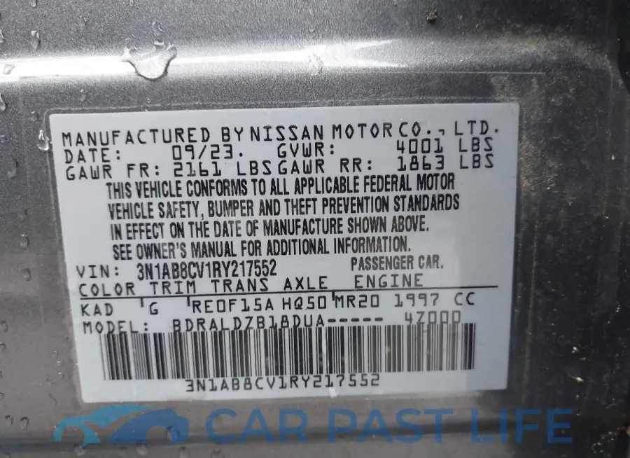 3N1AB8CV1RY217552# 9