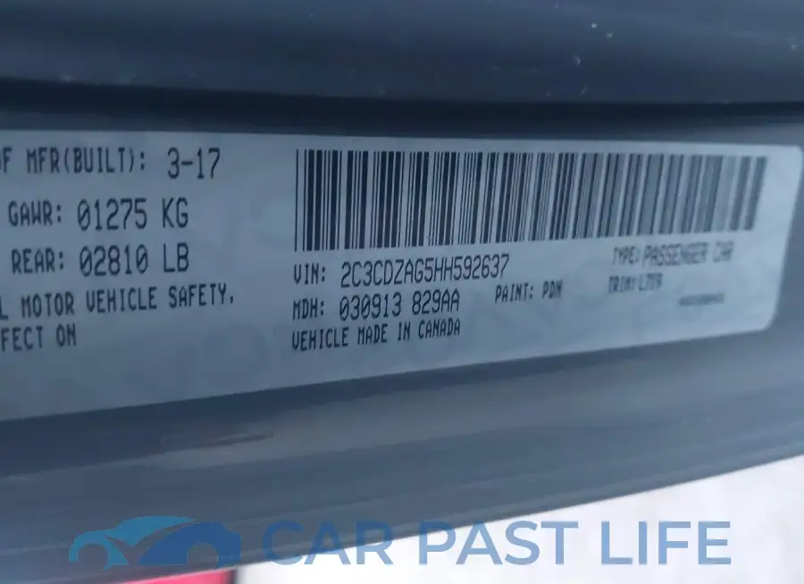 2C3CDZAG5HH592637# 9