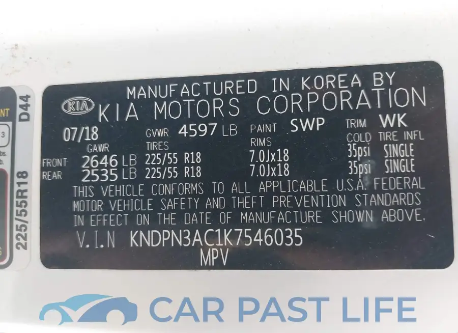 KNDPN3AC1K7546035# 9