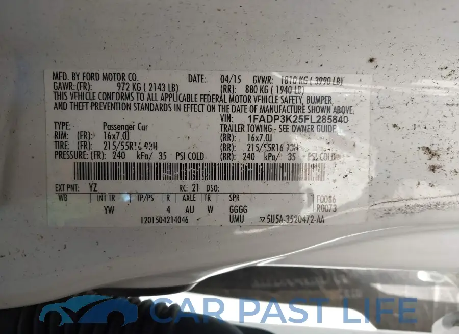 1FADP3K25FL285840# 9