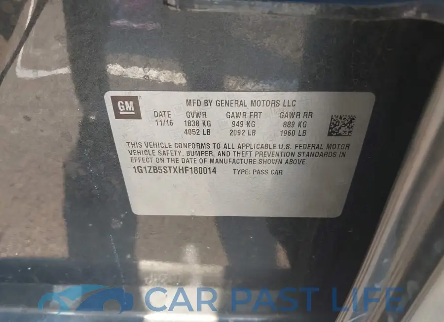 1G1ZB5STXHF180014# 9