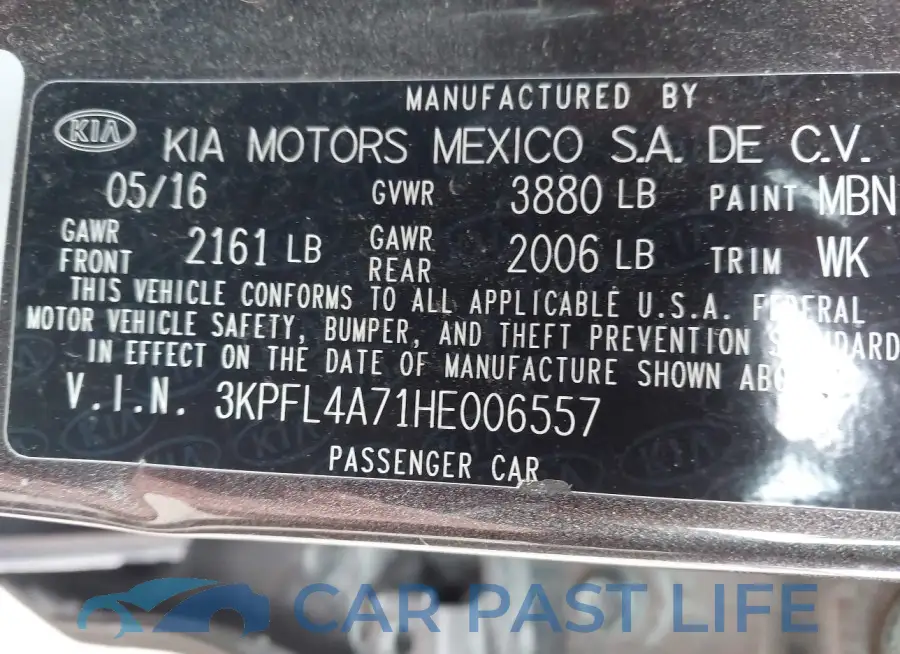 3KPFL4A71HE006557# 9