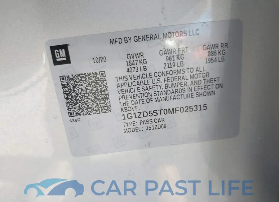 1G1ZD5ST0MF025315# 9