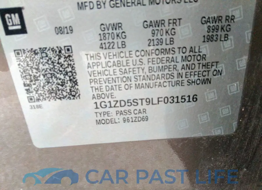 1G1ZD5ST9LF031516# 9