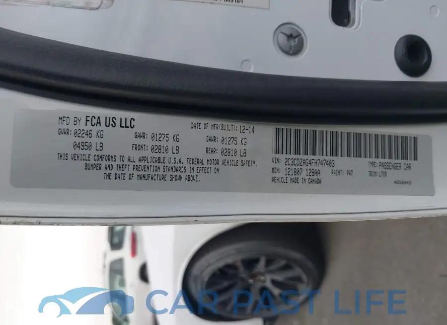 2C3CDZAG4FH747403# 9