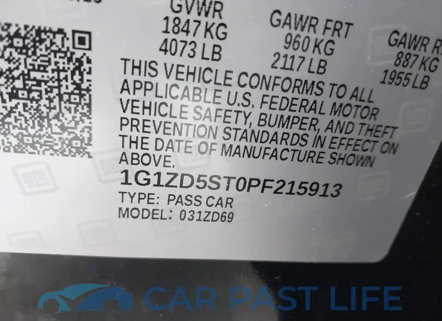 1G1ZD5ST0PF215913# 9