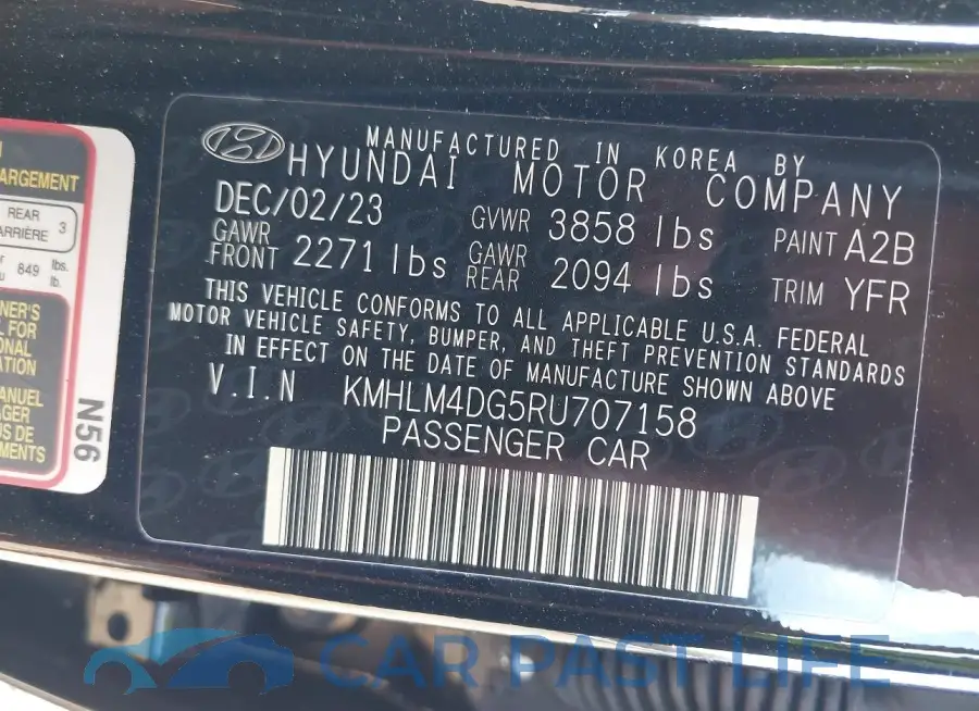 KMHLM4DG5RU707158# 9