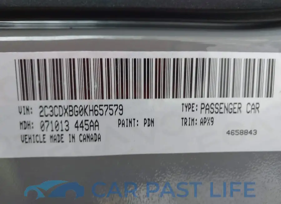 2C3CDXBG0KH657579# 9
