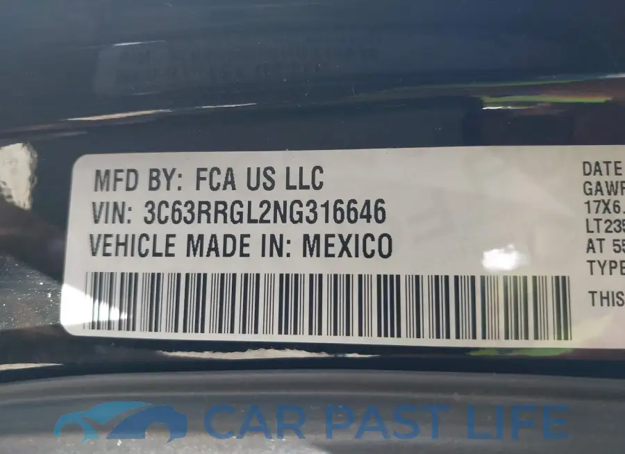 3C63RRGL2NG316646# 9