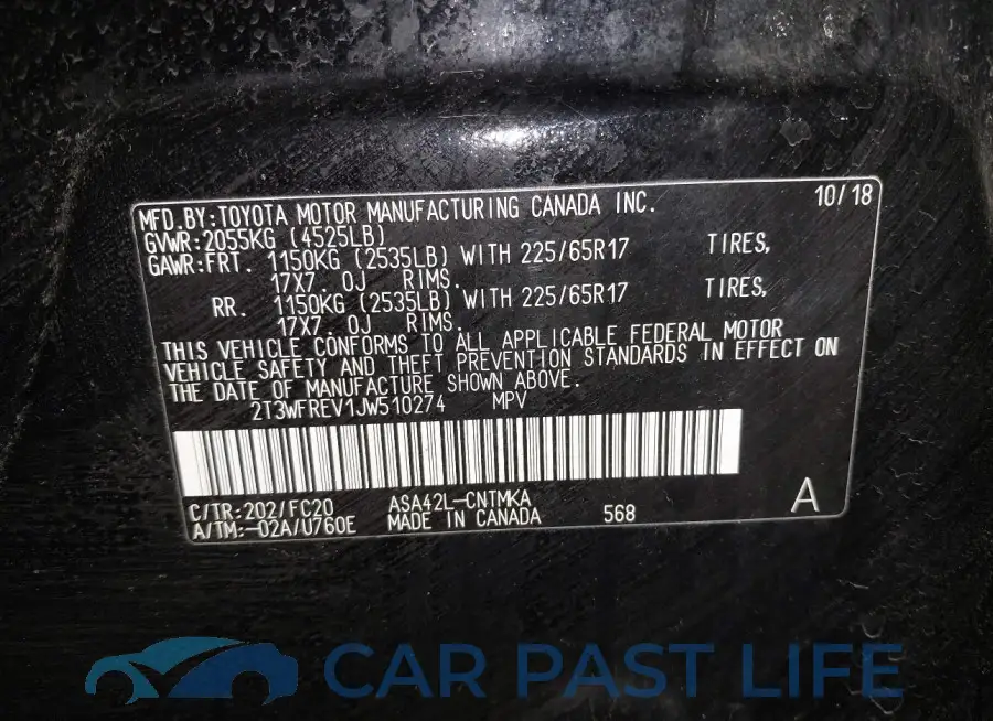 2T3WFREV1JW510274# 9