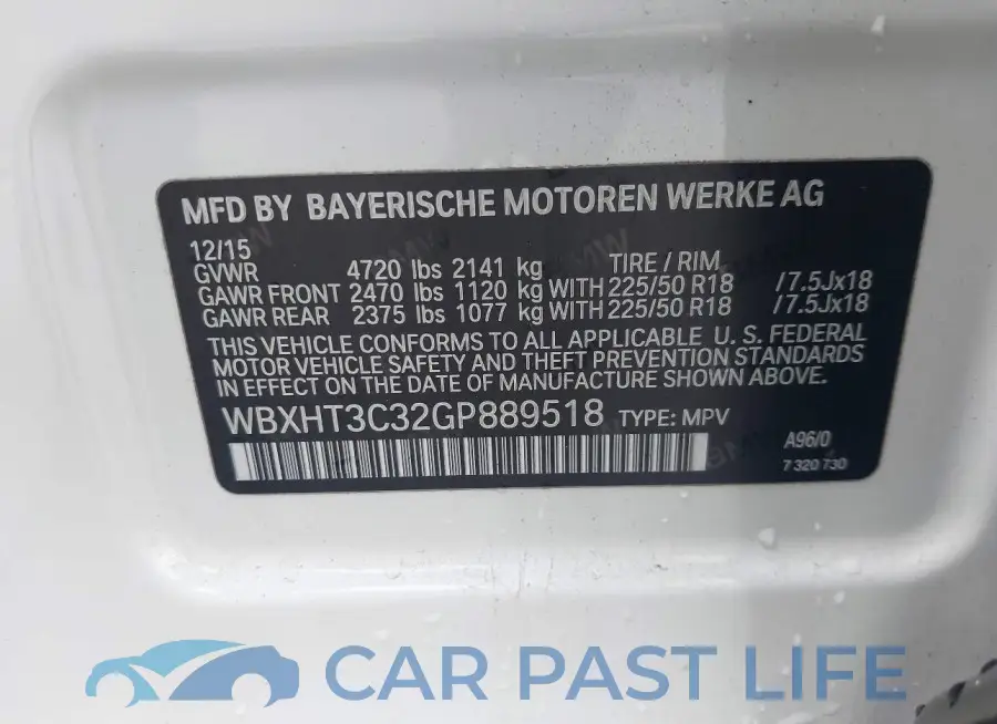 WBXHT3C32GP889518# 9