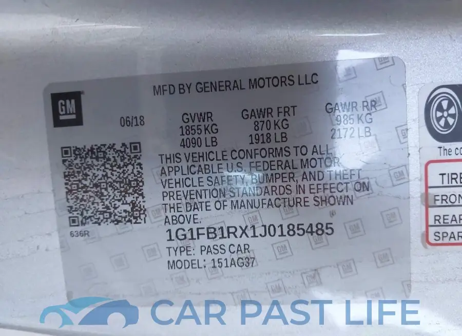 1G1FB1RX1J0185485# 9