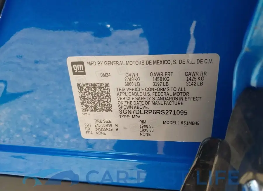 3GN7DLRP6RS271095# 9