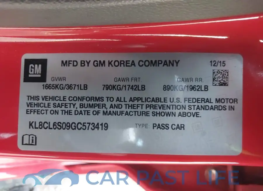 KL8CL6S09GC573419# 9