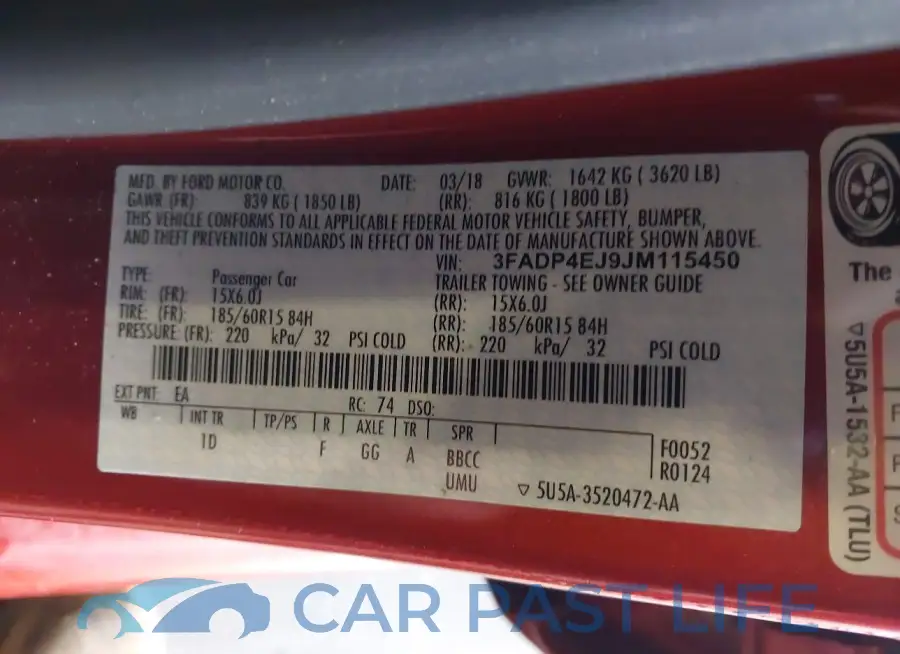 3FADP4EJ9JM115450# 9