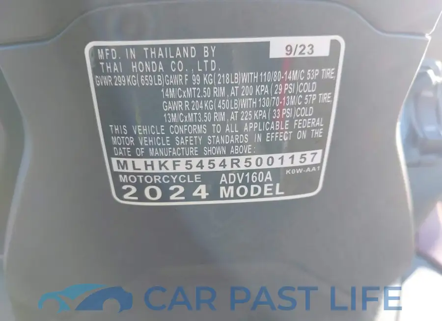MLHKF5454R5001157# 10