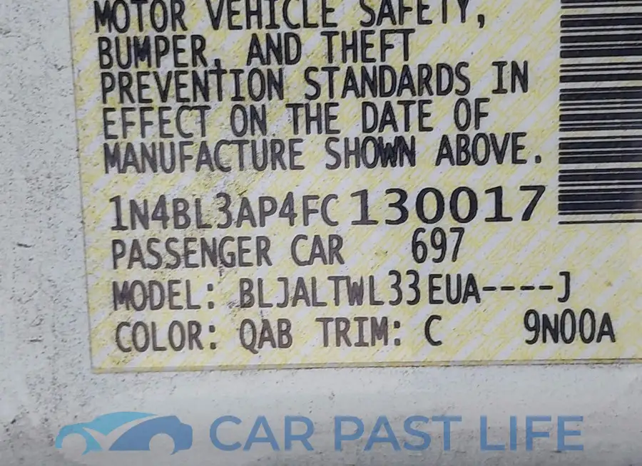1N4BL3AP4FC130017# 9