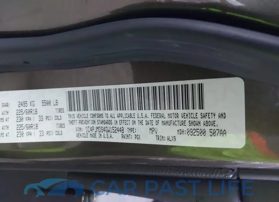 1C4PJMDS4GW152448# 9