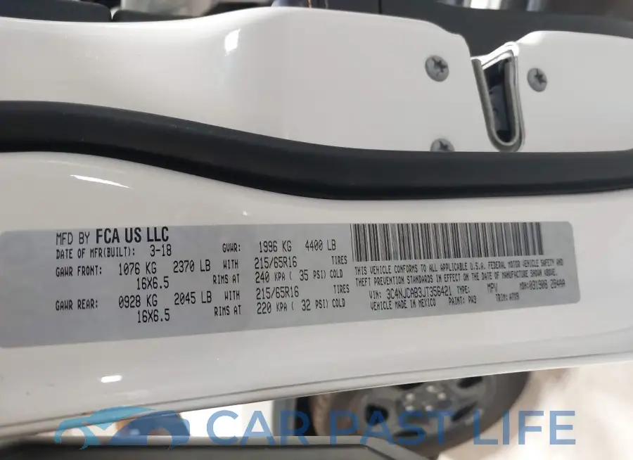 3C4NJCAB3JT356421# 9