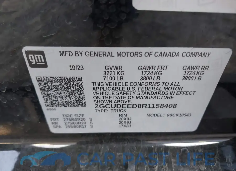 2GCUDEED8R1158408# 9