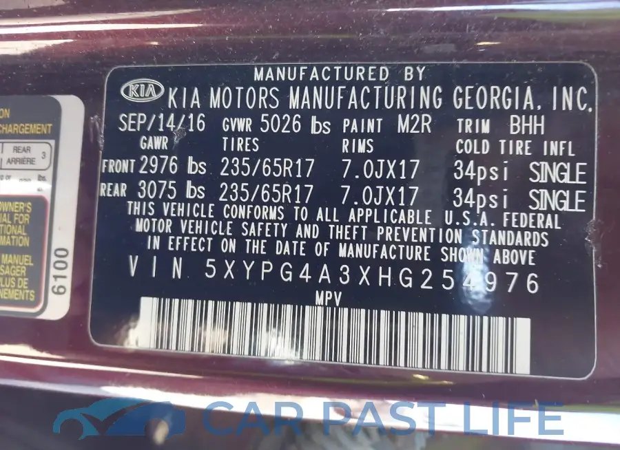 5XYPG4A3XHG254976# 9