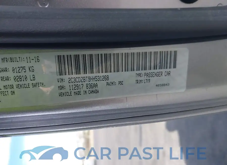 2C3CDZBT9HH531268# 9