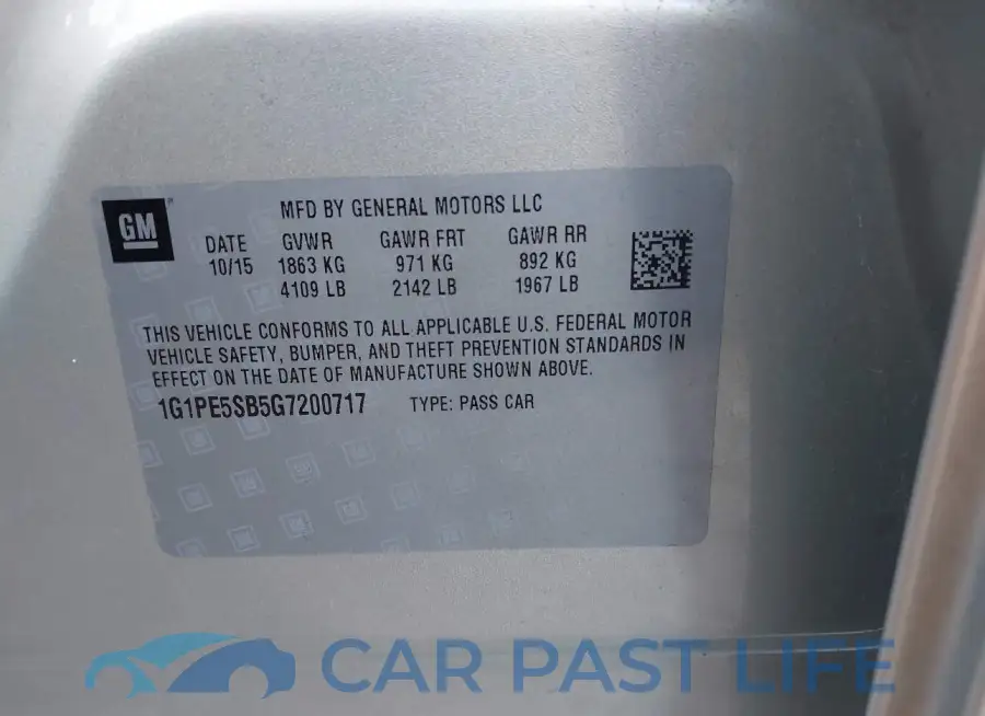1G1PE5SB5G7200717# 9