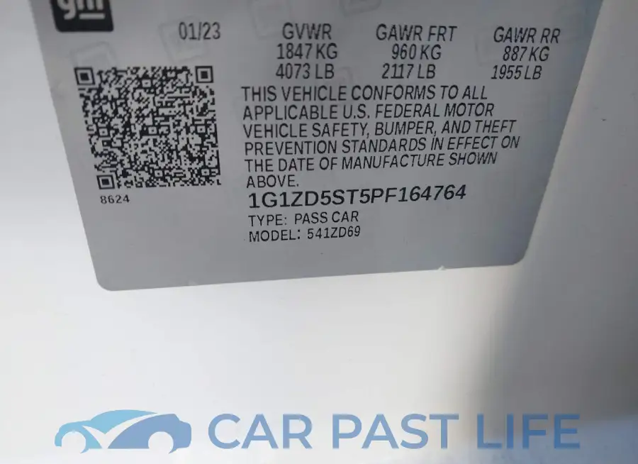 1G1ZD5ST5PF164764# 9
