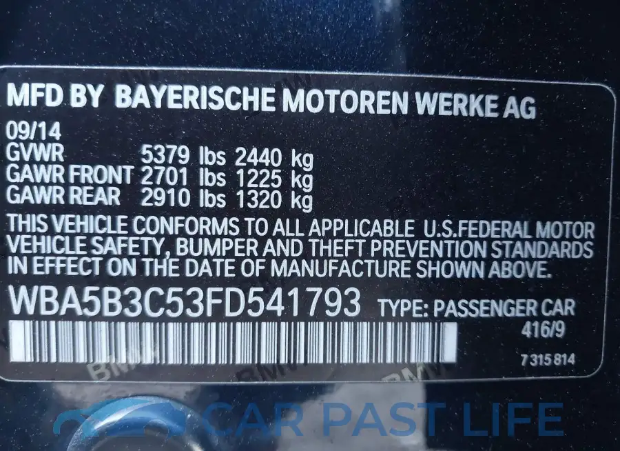 WBA5B3C53FD541793# 9