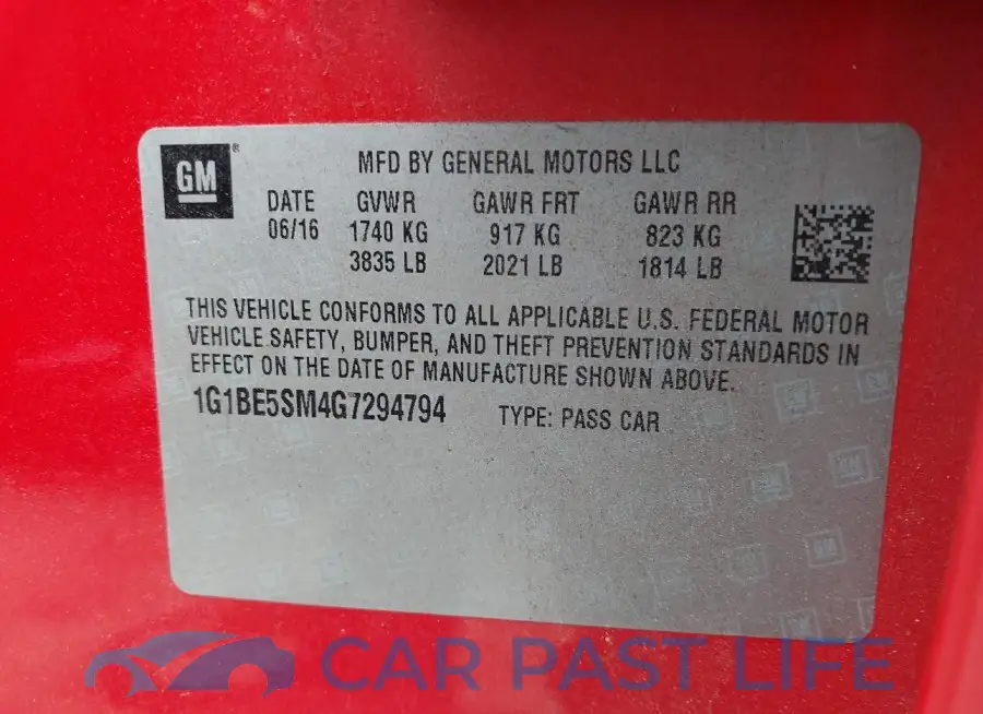 1G1BE5SM4G7294794# 9