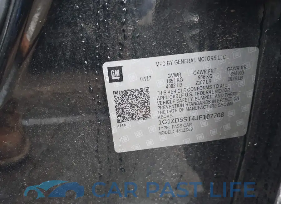 1G1ZD5ST4JF107768# 9
