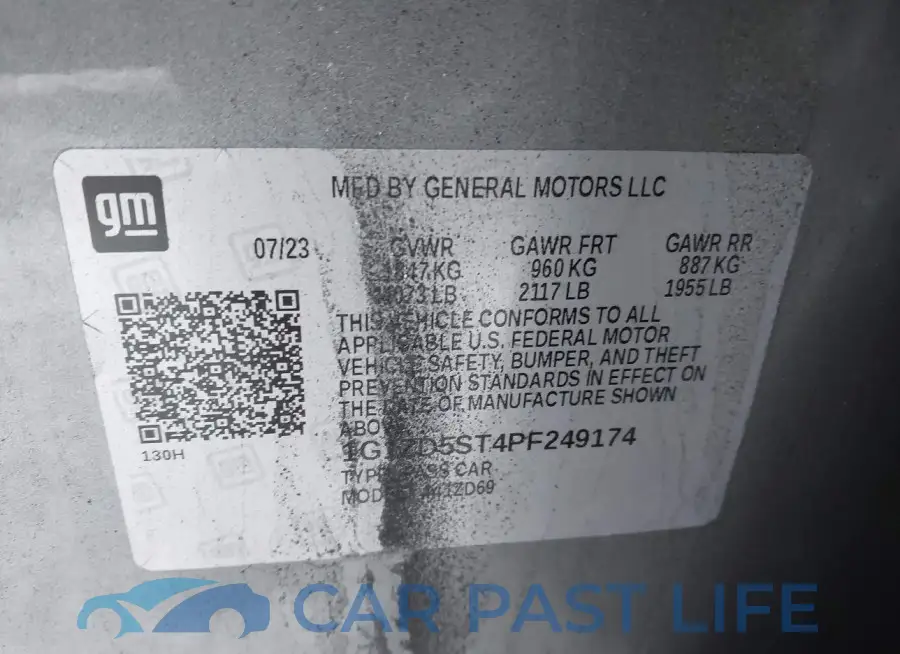 1G1ZD5ST4PF249174# 9
