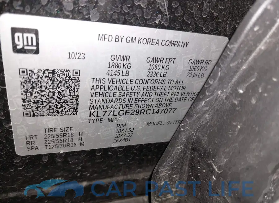 KL77LGE29RC147077# 9